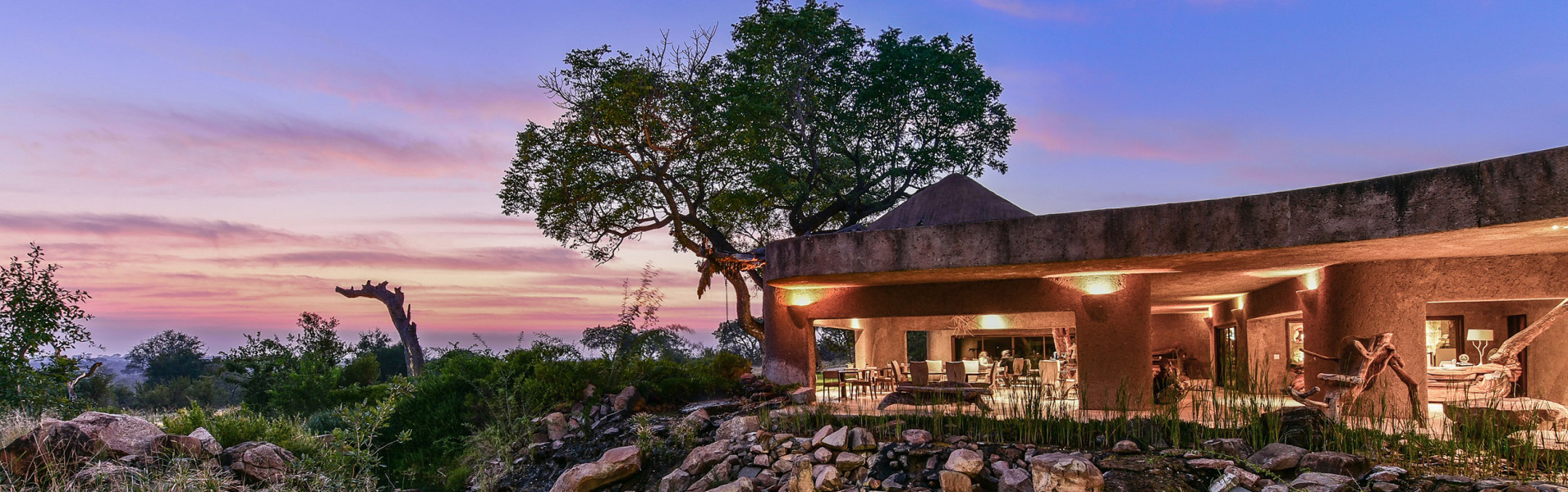 Ss Collection Sabi Sabi Banner Earth Lodge Colourful Sunset