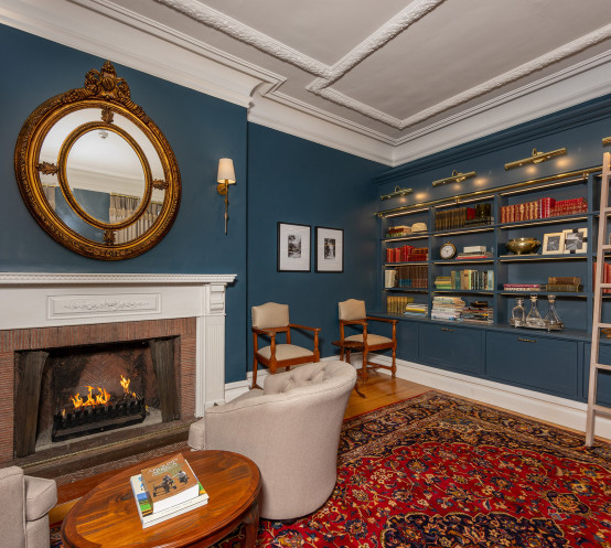 Ss Collection Claremont Gallery Manor House Library Lounge Fireplace